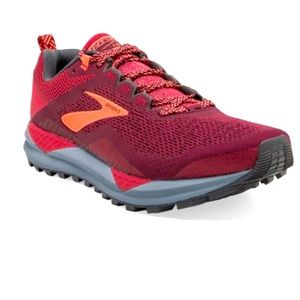 Brooks | Rumba Red & Coral Cascadia 14 Trail Running Shoe Size 9